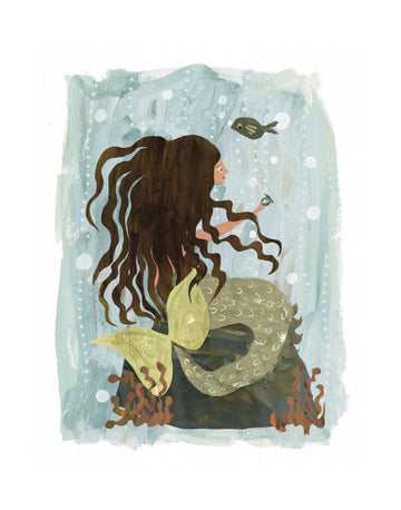 Dreamy Ocean Mermaid | Poster - Passepartout