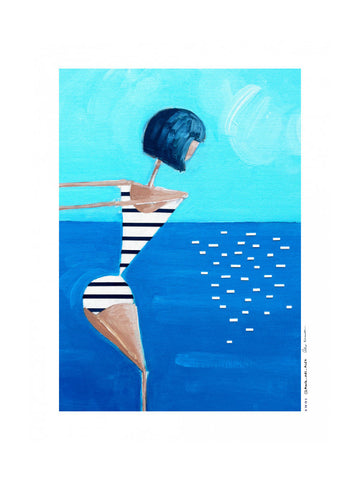 DIVING WOMAN | Poster - Passepartout