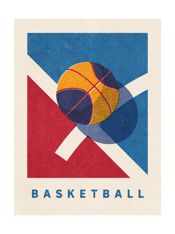 Retro Basketball Game | Poster - Passepartout