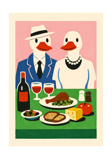 Ducks Dinner Date | Poster - Passepartout