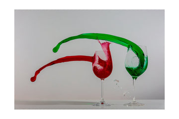 Vibrant Wine Splash | Poster - Passepartout