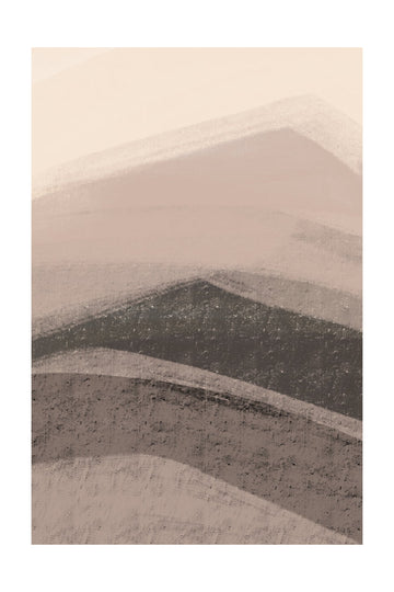 Muted Mountain Abstract | Poster - Passepartout