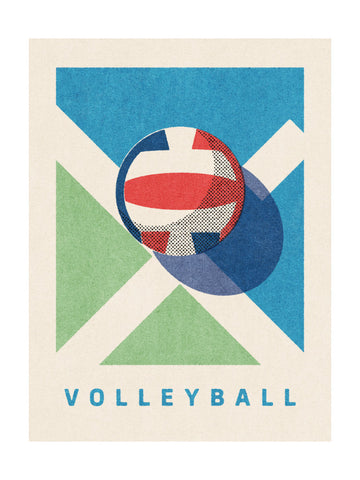 Retro Volleyball Game | Poster - Passepartout
