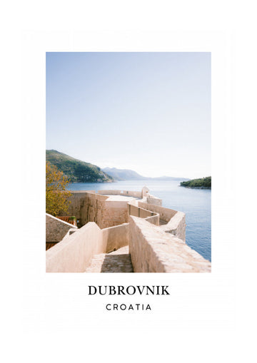 Wall of Dubrovnik Croatia Travel poster | Poster - Passepartout