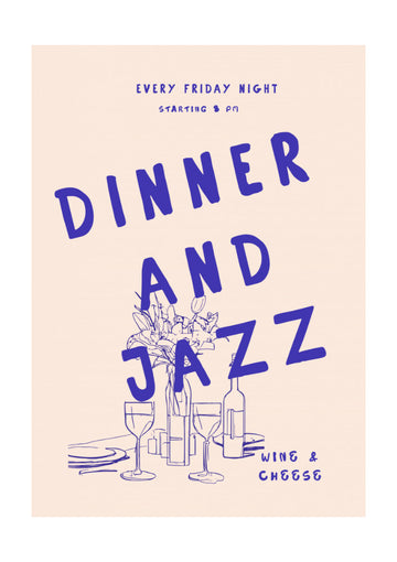 Jazz Night Feast | Poster - Passepartout