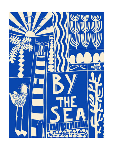 By The Sea Coastal Scene | Poster - Passepartout