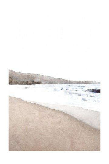Serene Beach Landscape | Poster - Passepartout
