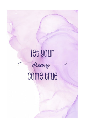 Purple Dreams Quote | Poster - Passepartout