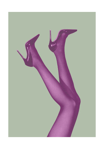 Vibrant Purple Legs | Poster - Passepartout