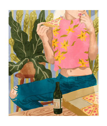 Casual Pizza Night | Poster - Passepartout