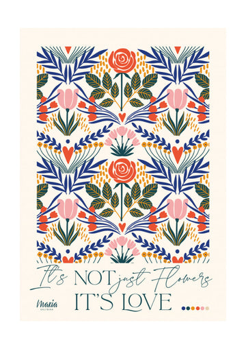 Vibrant Botanical Love | Poster - Passepartout