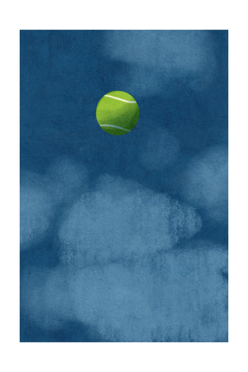 Floating Tennis Ball | Poster - Passepartout
