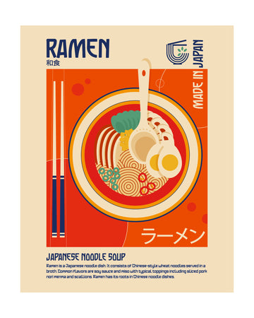Classic Japanese Ramen | Poster - Passepartout