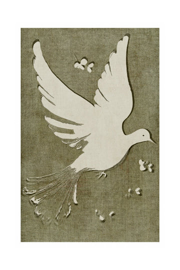 Peaceful White Dove | Poster - Passepartout