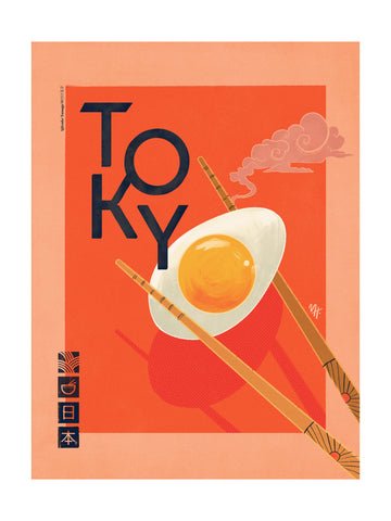 Tokyo Ramen Egg | Poster - Passepartout