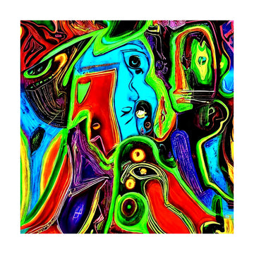 Vibrant Abstract Forms | Poster - Passepartout