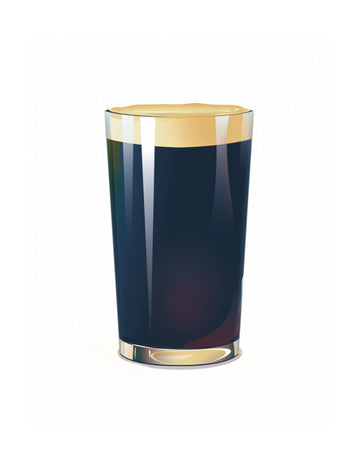 Dark Beer Pint | Poster - Passepartout