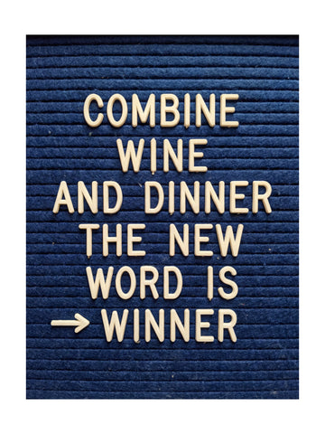 Wine Dinner Winner | Poster - Passepartout