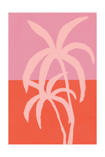 Pastel palms | Poster - Passepartout