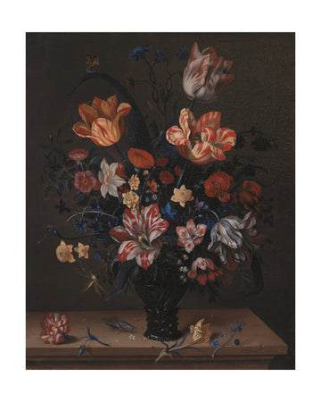 Tulips and Other Flowers In a Room | Poster - Passepartout