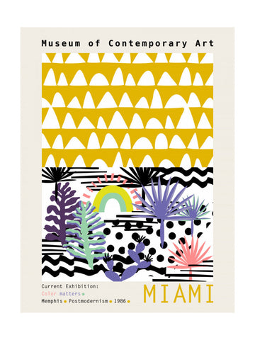 Miami Memphis Tropical Design | Poster - Passepartout