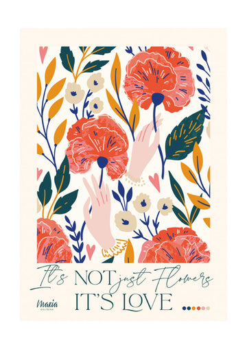 Poppies and Loving Hands | Poster - Passepartout