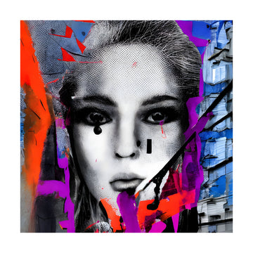 Vibrant Abstract Portrait | Poster - Passepartout