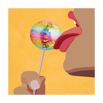 Licking Disco Lollipop | Poster - Passepartout