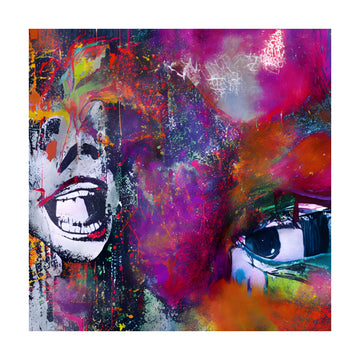 Vibrant Expressive Face | Poster - Passepartout