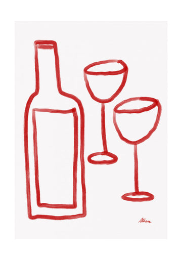 Red Wine | Poster - Passepartout