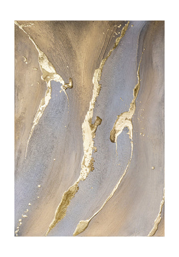 Liquid Gold Streams | Poster - Passepartout