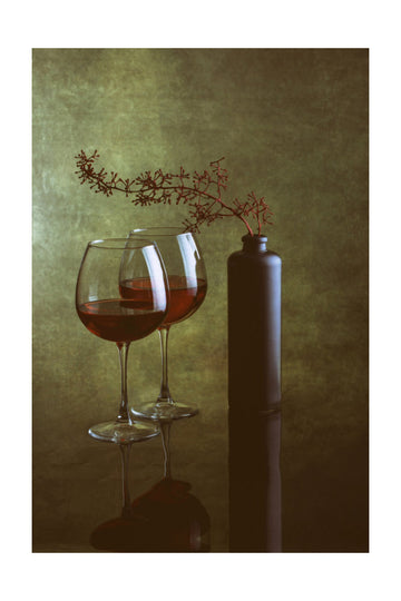 Elegant Wine Still Life | Poster - Passepartout
