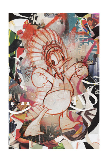 Energetic Duck Collage | Poster - Passepartout