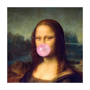 Mona Lisa Bubble Gum | Poster - Passepartout