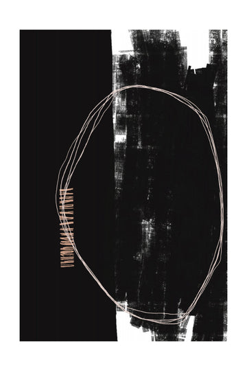 Abstract Black And White Artwork | Poster - Passepartout