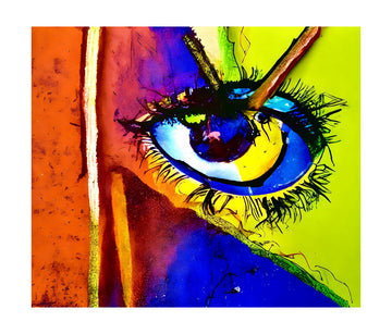 Vibrant Abstract Eye | Poster - Passepartout