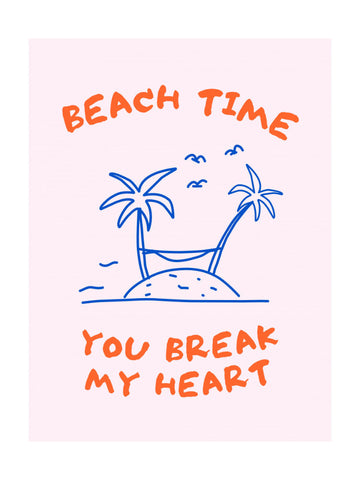 Beach Time Heartbreak | Poster - Passepartout