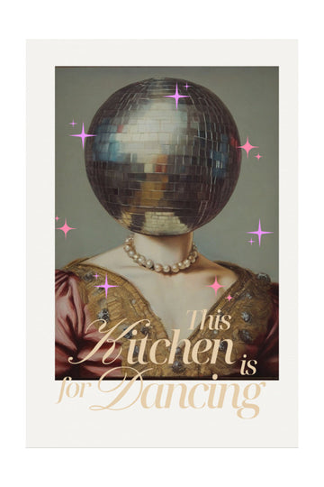 Glamorous Kitchen Dancing | Poster - Passepartout