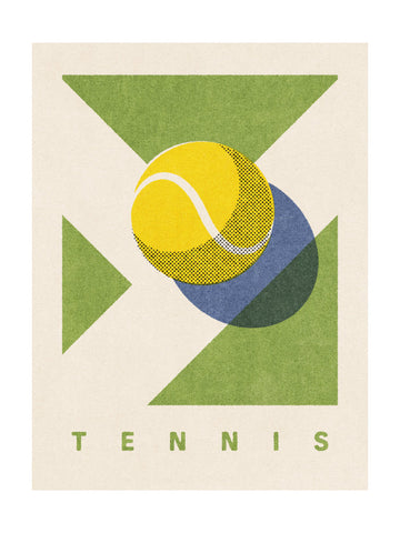 Retro Tennis Game | Poster - Passepartout