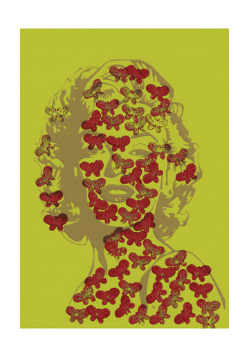 Marilyn Monroe Butterflies | Poster - Passepartout