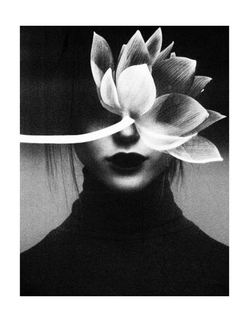 Elegant Lotus Portrait | Poster - Passepartout