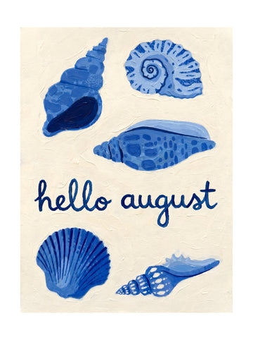 Hello August Shells | Poster - Passepartout