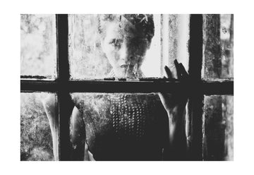 Woman Behind Dirty Glass | Poster - Passepartout