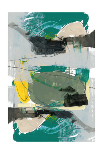 Vibrant Abstract Strokes | Poster - Passepartout