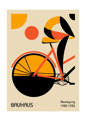 Abstract Bike Rider | Poster - Passepartout