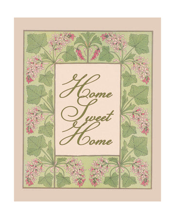 Floral Home Sweet Home | Poster - Passepartout