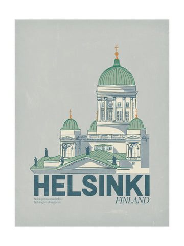 Iconic Helsinki Cathedral | Poster - Passepartout