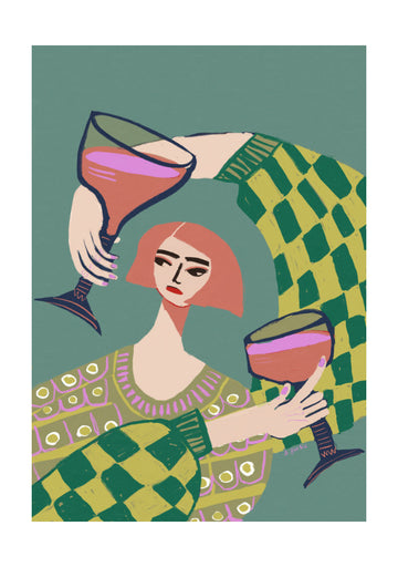 Modern Wine Gathering | Poster - Passepartout