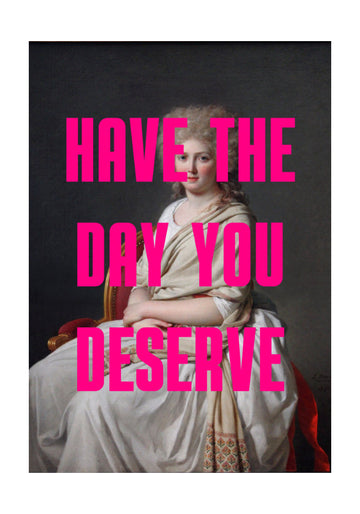 Sassy Pink Text Portrait | Poster - Passepartout