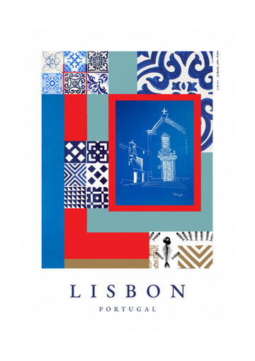 Lisbon Cultural Collage | Poster - Passepartout
